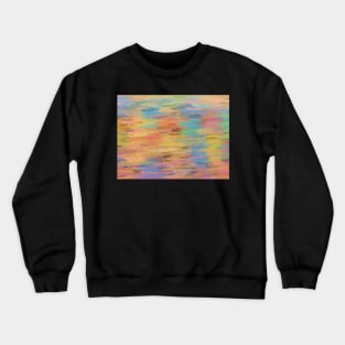 Sunset Reflected in Water Abstract Crewneck Sweatshirt